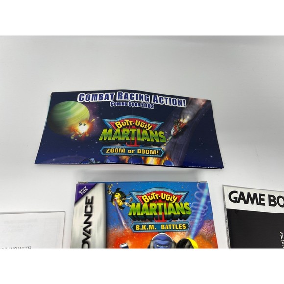 Butt-Ugly Martians B.K.M. Battles (Nintendo Game Boy Advance, 2002) COMPLETE BOX - Picture 10 of 10